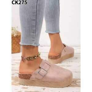 Klapki damskie  7ACK275.KHAKI  (36/41,12par)