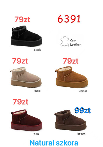 Botki damskie  7A6391.BROWN (36/41,12par)