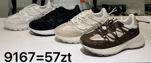 Buty sportowe damskie 9157.WHITE (36/41,12par)