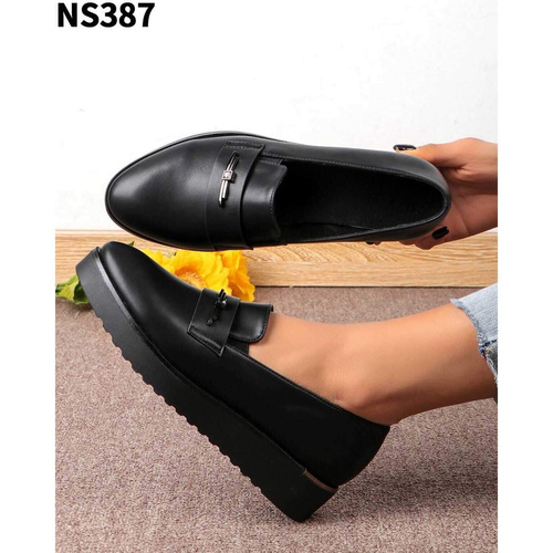 Półbuty damskie NS387.BLACK PU (36/41,12par)