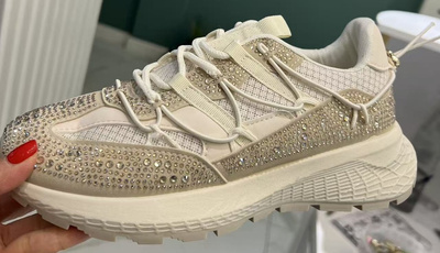 Buty sportowe damskie 9157.BEIGE (36/41,12par)