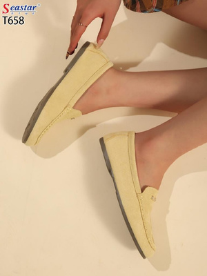 Balerinki damskie 7AT658.YELLOW (36/41,12par)