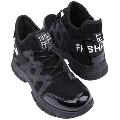 Trzewiki damskie RM41-1.BLACK/BLACK (36/41,12par)