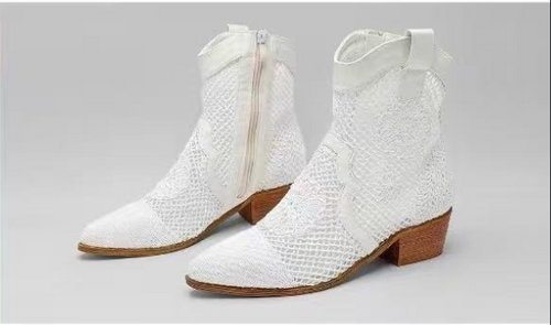 Botki damskie ocieplane 7ABE736.WHITE (36/41,12par)