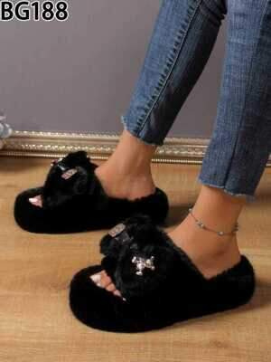 Kapcie damskie 7ABG188.BLACK (36/41,12par)