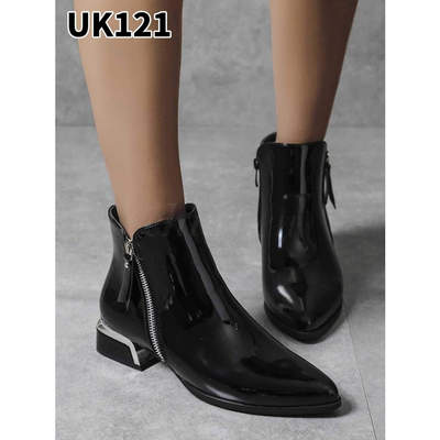 Botki damskie nieocieplane 7AUK121.BLACK  (36/41,12par)