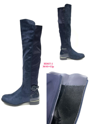 Kozaki damskie ocieplane  7AH2027-5.NAVY  (36/41,12par)