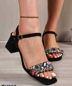 Sandały damskie  7ATU263.BLACK (36/41,12par)