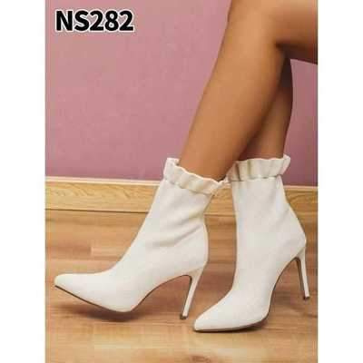 Botki damskie 7ANS282.BEIGE Ocieplane (36/41,12par)