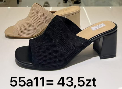 Klapki damskie 55A11.KOLORDOWYBORU  (36/41,12par)