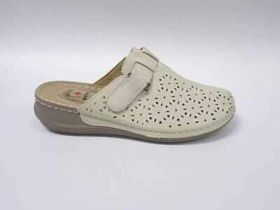 Klapki damskie 7AC2316-2.BEIGE   (36/42,12par)