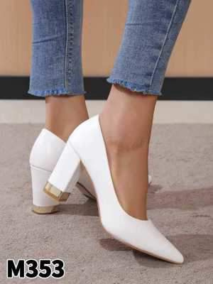 Czółenka damskie M353.WHITE (36/41 12par)