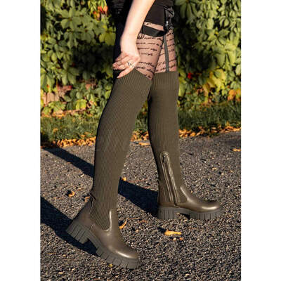 Kozaki damskie Ocieplane ML239.GREEN (36/41,12par)