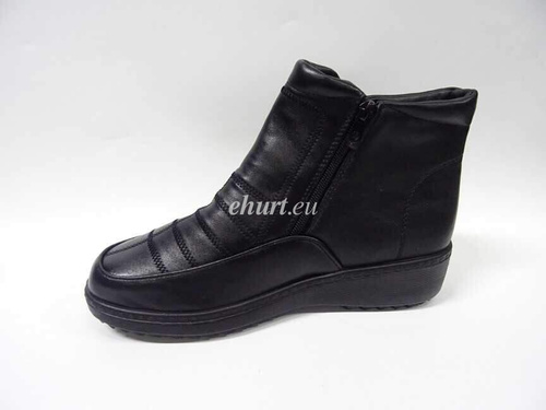 Botki damskie 7AM8808.BLACK Ocieplane (37/42,12par)