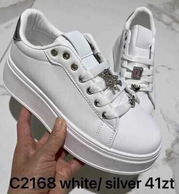 Buty sportowe damskie 7AC2168.WHITE/SILVER (36/41,12par)