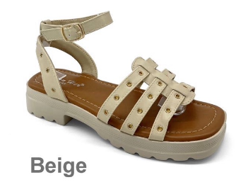 Sandały damskie  7A925-10.CAMEL  (36/41,12par)