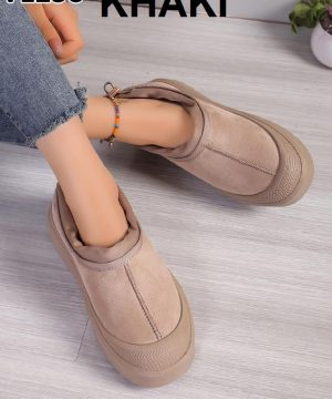 Botki damskie 7AVL238.KHAKI (36/41,12par)