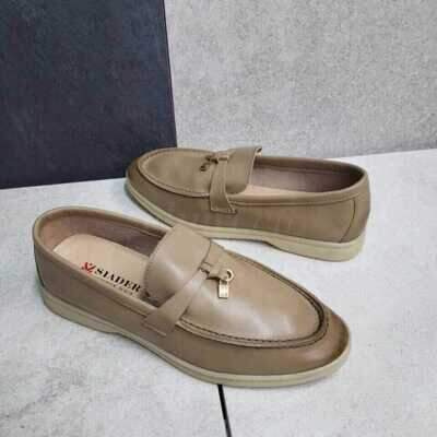 Balerinki damskie 7AC722-63.KHAKI (36/41,12par)