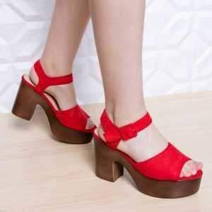 Sandały damskie  7A8201.RED (36/41,12par)