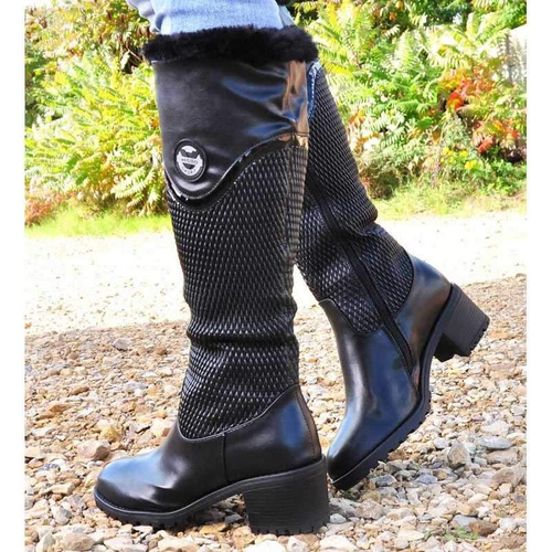 Kozaki damskie ocieplane 10081.BLACK (36/41,8par)