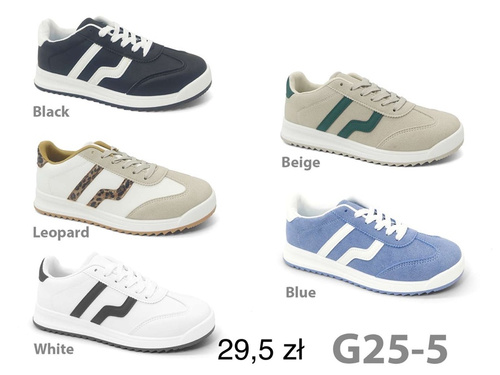 Buty sportowe damskie G25-5.BEIGE (36/41,12par)