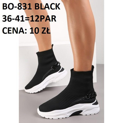 Buty sportowe damskie BO-831.BLACK (36/41,12par)