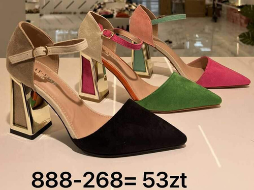 Sandały damskie 7A888-268.GREEN (36/41,12par)