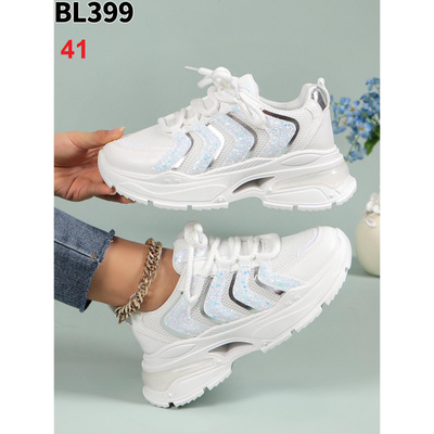 Buty sportowe damskie BL399.WHITE (36/41,12par)