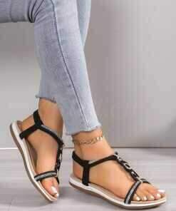 Sandały damskie  7ABG148.BLACK (36/41,12par)