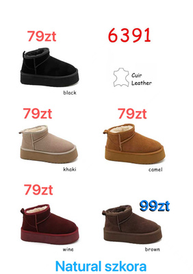 Botki damskie  7A6391.BROWN (36/41,12par)