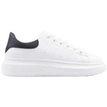 Buty sportowe damskie B1238-2.WHITE/BLACK (36/41,12par)