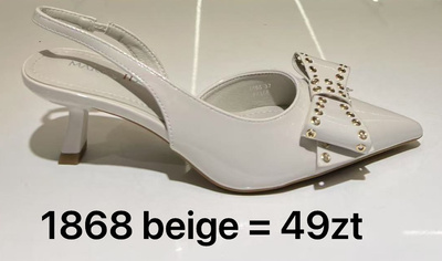 Sandały damskie 1868.BEIGE (36/41 12par)