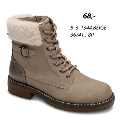 Botki damskie 7AB-3-1344.BEIGE (36/41,8par)