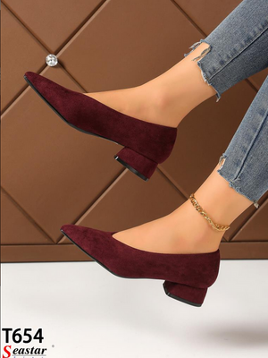 Czółenka damskie T654.WINO (36/41 12par)