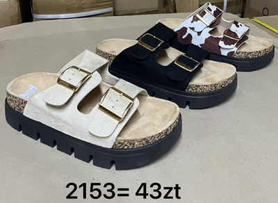 Klapki damskie 2153.KOLORDOWYBORU (36/41,12par)