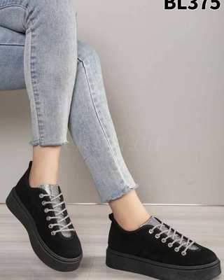 Buty sportowe damskie 7ABL375.BLACK (36/41,12par)