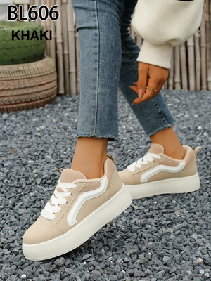 Buty sportowe damskie 7ABL606.KHAKI (36/41,12par)