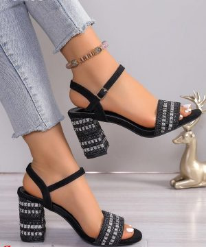 Sandały damskie 7ATU283.BLACK  (36/41,12par)