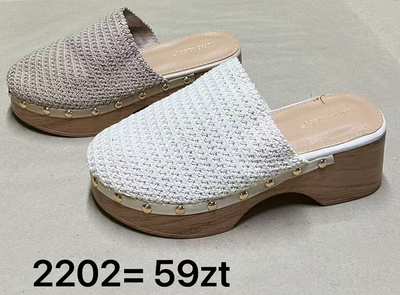 Klapki damskie 2202.KOLORDOWYBORU (36/41,12par)