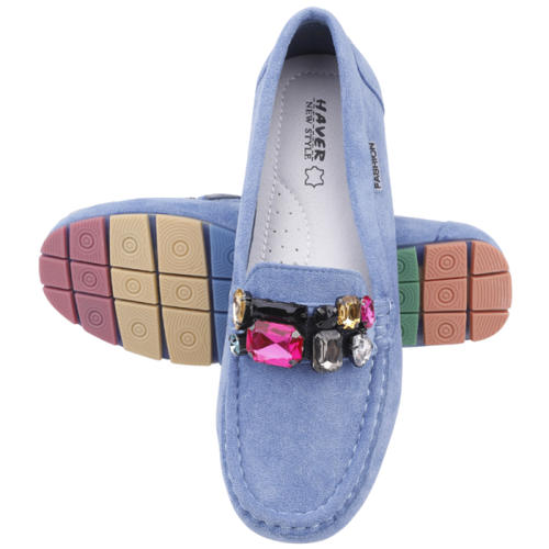 Mokasyny damskie MH26-10.BLUE (36/41,12par)