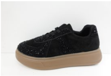 Półbuty damskie  7AWX-185-2.BLACK (36/41,12par)