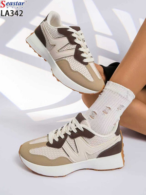 Buty sportowe damskie 7ALA342.KHAKI (36/41,12par)