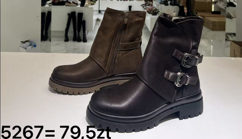 Botki damskie ocieplane 7A5267.BLACK (36/41,12par)