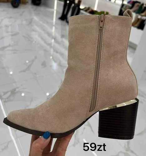 Botki damskie 7AB904.BEIGE (36/41,12par)