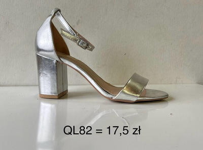 Sandały damskie QL82.SILVER (36/41,12par)