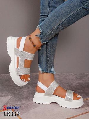 Sandały damskie CK339.WHITE (36/41,12par)