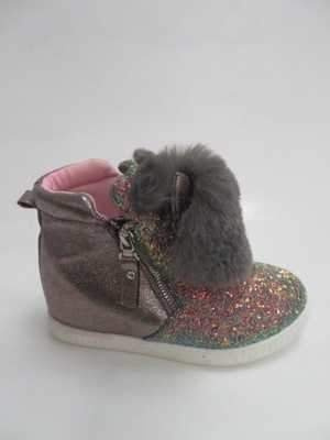 Botki dziewczęce 5AR95AC-4.GREY (31/36,8par)