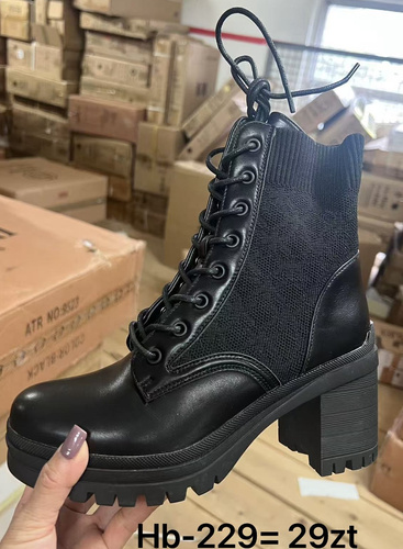 Botki damskie HB-229.BLACK (36/41,12par)