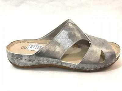 Klapki damskie 7ADE67-8.SILVER (36/41,8par)