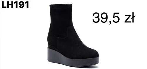 Botki damskie LH191.BLACK (36/41,12par)